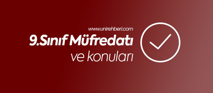 9.sınıf konuları