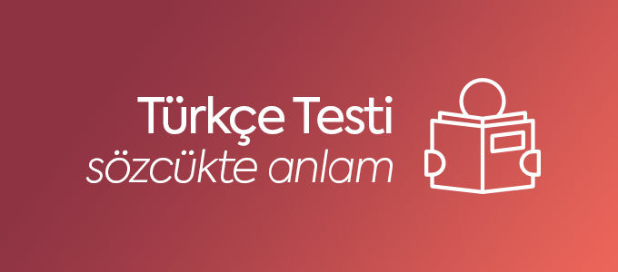 Türkçe Sözcükte Anlam Testi