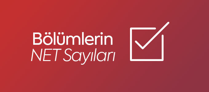 Üniversite Bölümlerin NET Sayıları