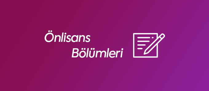 Önlisans Bölümleri