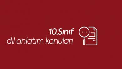 10.sınıf dil ve anlatım konuları