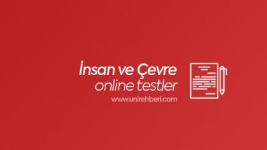 Coğrafya İnsan ve Çevre Testleri