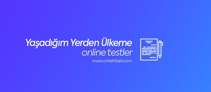 Yaşadığım Yerden Ülkeme Test