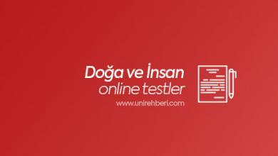 Doğa ve İnsan test çöz