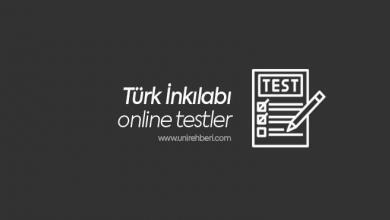 Türk İnkılabı Test