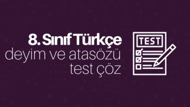 8.sınıf Türkçe deyim ve atasözü test çöz