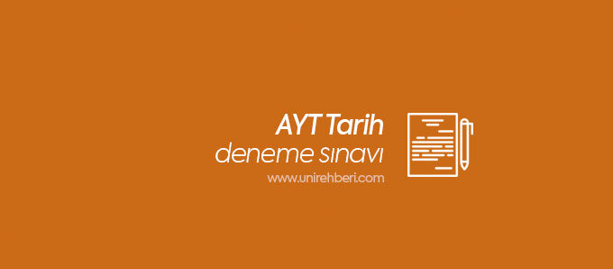 AYT Tarih Deneme Çöz