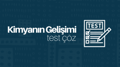 kimyanın gelişimi test çöz