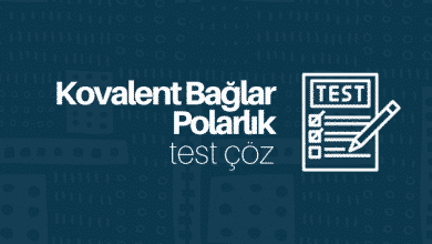 Kovalent Bağlarda Polarlık Test Çöz