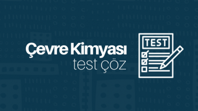 çevre kimyası test çöz