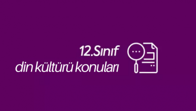 12. sınıf din kültürü konuları