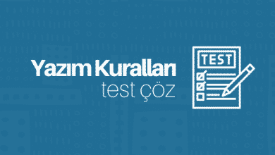 yazım kuralları test çöz