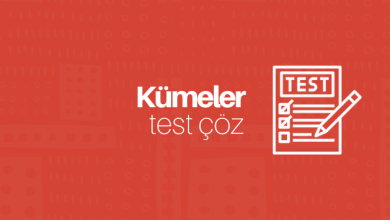 kümeler soruları