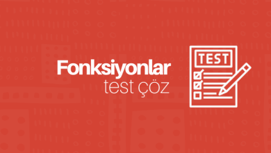 fonksiyonlar test
