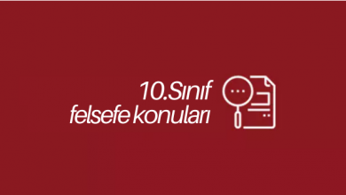 10. Sınıf Felsefe Konuları