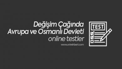 Değişim Çağında Avrupa ve Osmanlı Devleti Test