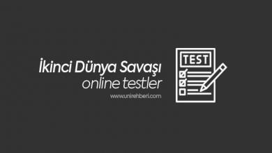 İkinci Dünya Savaşı Test