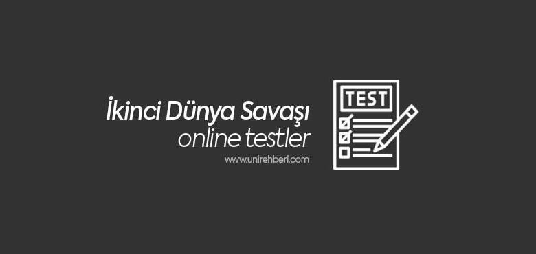 İkinci Dünya Savaşı Test