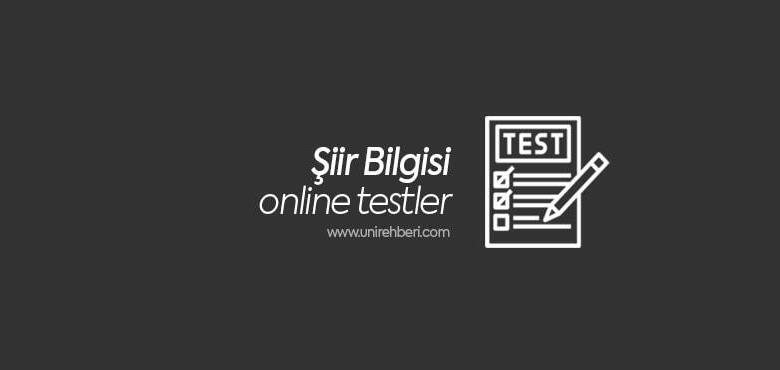 Şiir Bilgisi Test