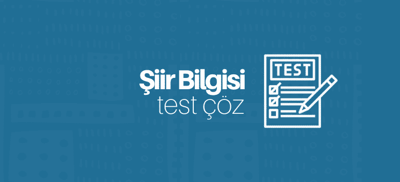 şiir bilgisi test çöz