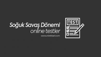 Soğuk Savaş Dönemi Test