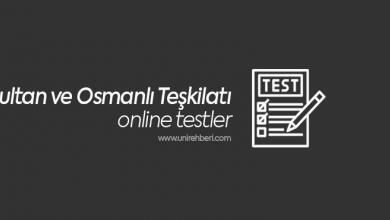 Sultan ve Osmanlı Teşkilatı Test