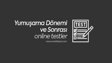 Yumuşama Dönemi ve Sonrasi Test