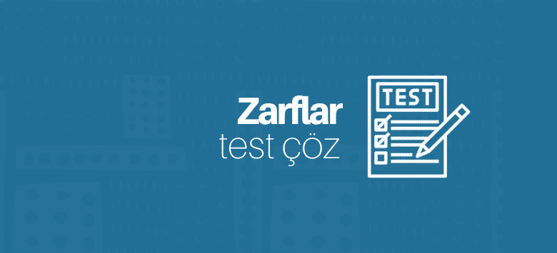 zarflar test çöz