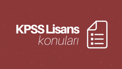 KPSS lisans konuları