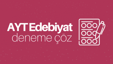 AYT Edebiyat Deneme Çöz