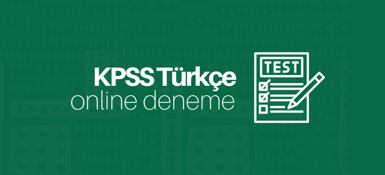 KPSS Türkçe Deneme Çöz