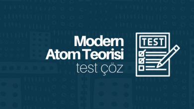 modern atom teorisi test çöz