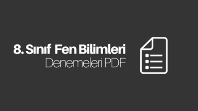 8. sınıf fen bilimleri deneme pdf