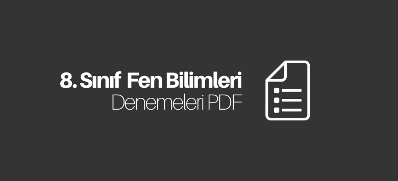 8. sınıf fen bilimleri deneme pdf