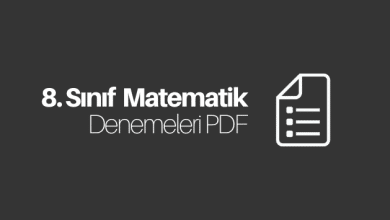 8. Sınıf Matematik Deneme PDF