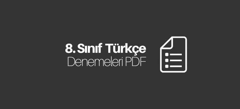 8. sınıf türkçe deneme pdf