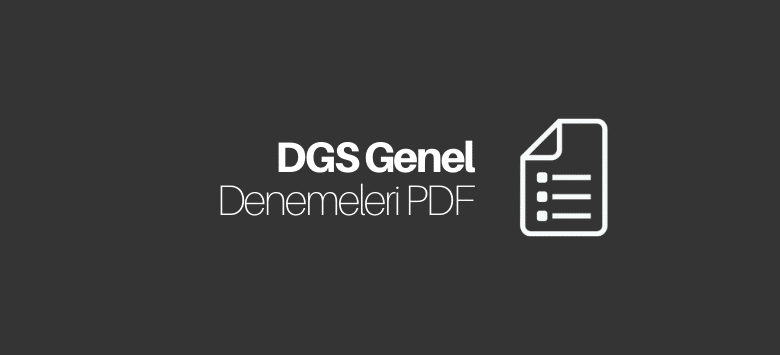 DGS Deneme PDF