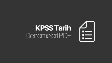 KPSS Tarih Deneme PDF