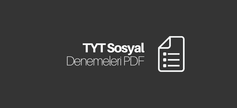 TYT Sosyal Deneme PDF