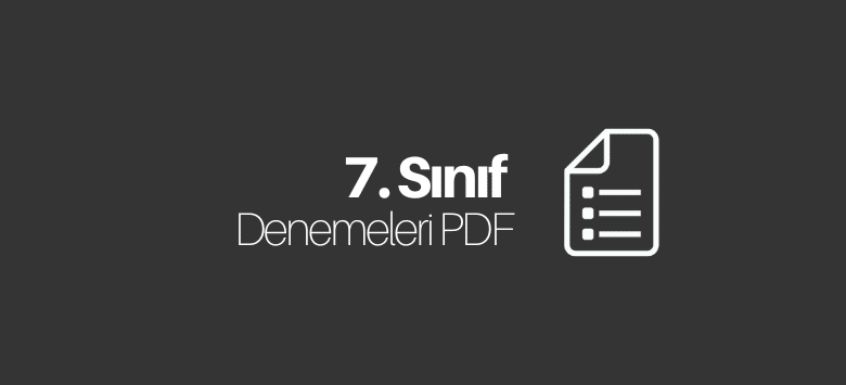 7. sınıf deneme pdf