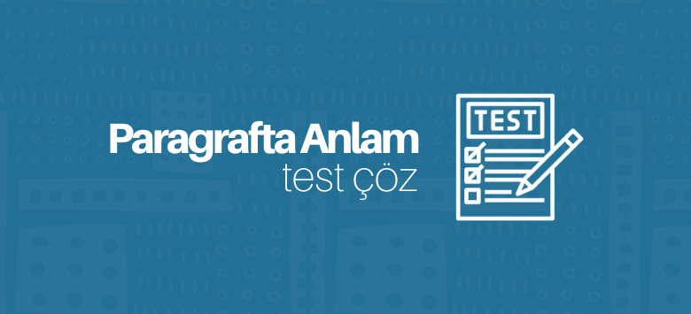 Paragrafta Anlam test